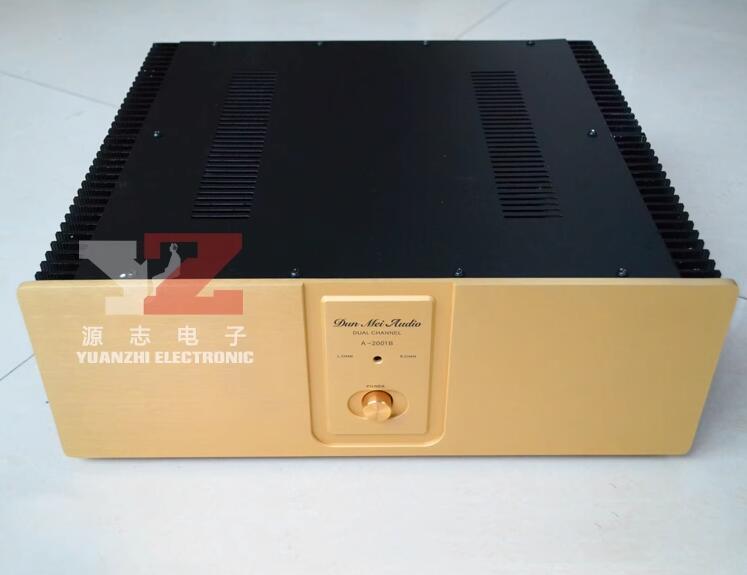 A2001B Aluminum front Panel post Power Amplifier Chassis hifi DIY Box AMP Enclosure with heatsink