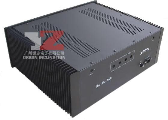 A2001B Aluminum front Panel post Power Amplifier Chassis hifi DIY Box AMP Enclosure with heatsink