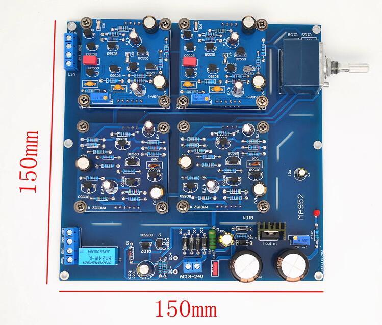 New MA952 Fully discrete components hifi preamplifier board Reference Accuphase circuit