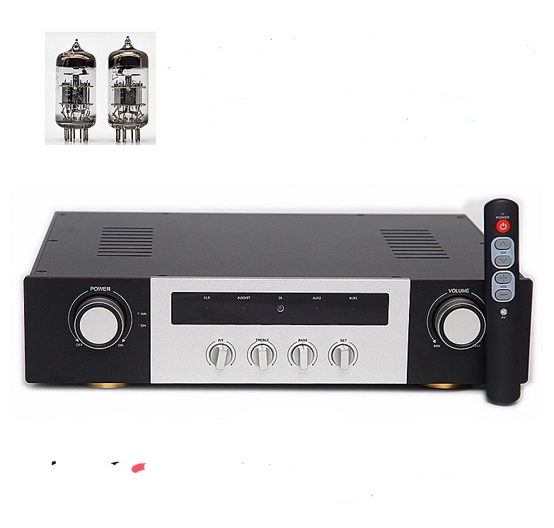 E600 HiFi balance class A tube preamp with remote control Optional bluetooth 5.1