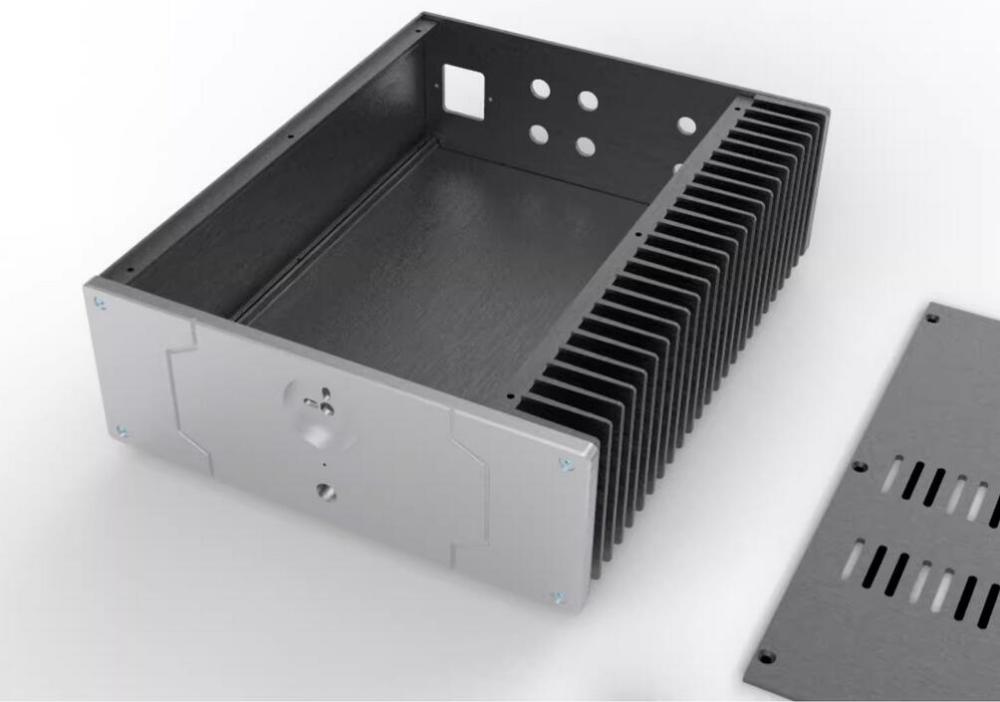 2509 full aluminum CNC Power Amplifier Chassis Unilateral heat dissipation HIFI DIY Audio Amp Enclosure
