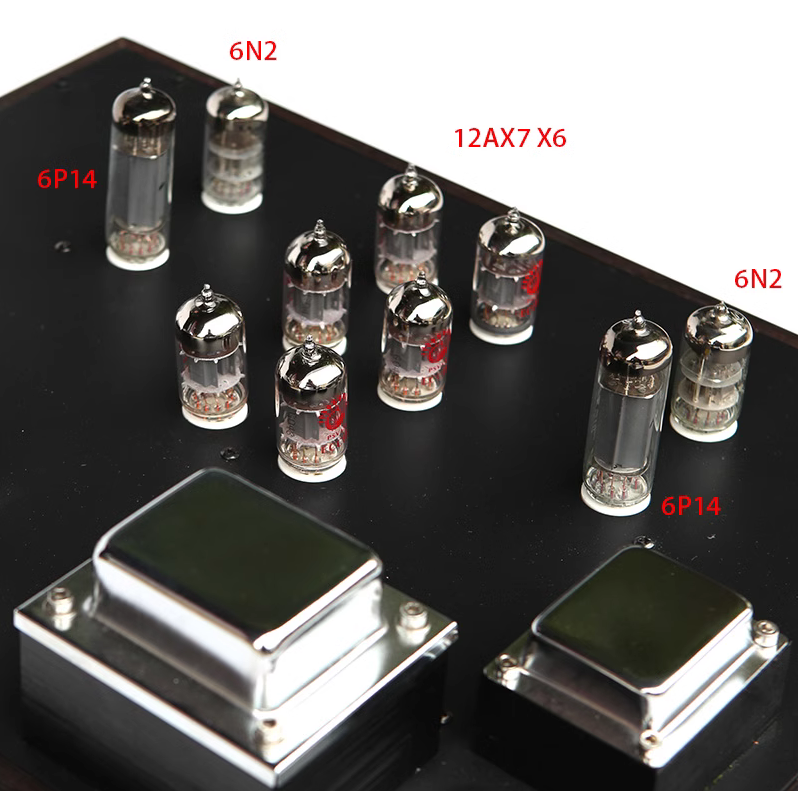 Based On France Jadis JP200 Circuit Stereo HiFi tube Preamplifier 6N2+6P14+12AX7 tubes