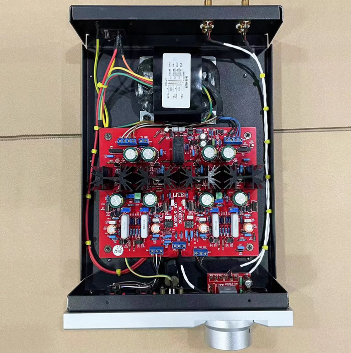No negative feedback E-100A Finished headphone amplifier Full field effect transisto can directly push 4 Ω -600 Ω headphones