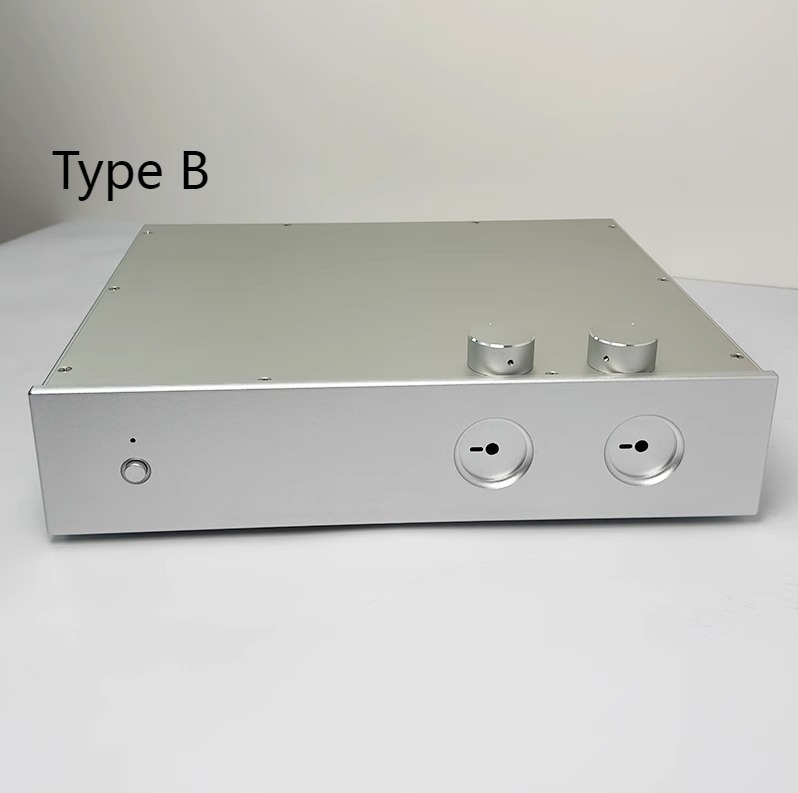 430 Full Aluminum Preamplifier Chassis DIY HiFi amplifier case silver DAC box