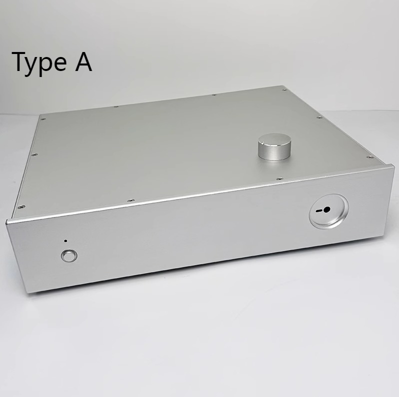 430 Full Aluminum Preamplifier Chassis DIY HiFi amplifier case silver DAC box
