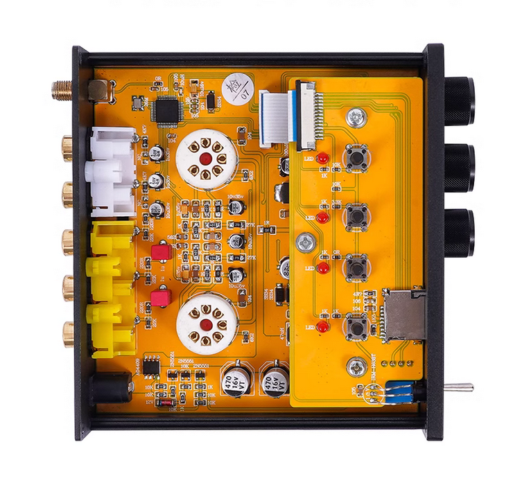 BRZHIFI-U30 HIFI tube preamplifier with remote control and multiple inputs