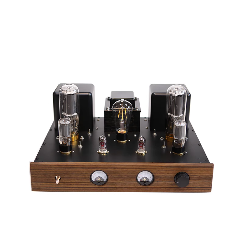 ECC82 EL34 805A Vacuum Tube Amplifier 45WX2 Stereo Single End Class A Amplifier With VU meter Hi-end Amp