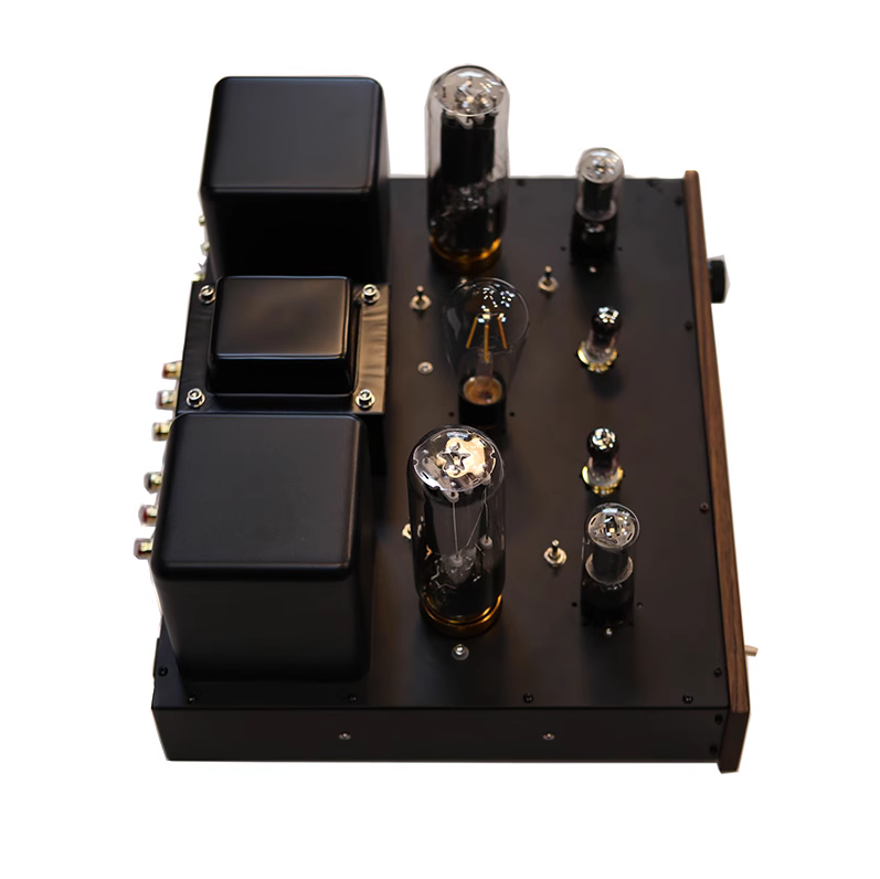ECC82 EL34 805A Vacuum Tube Amplifier 45WX2 Stereo Single End Class A Amplifier With VU meter Hi-end Amp