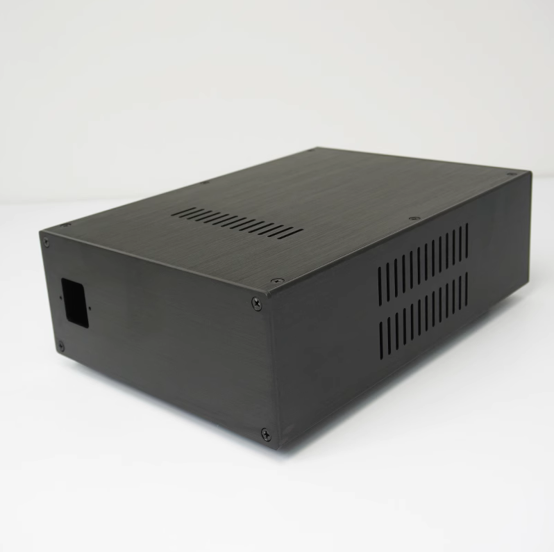 238 hifi DIY full aluminum preamp chassis tube amplifier box black computer case DIY psu house