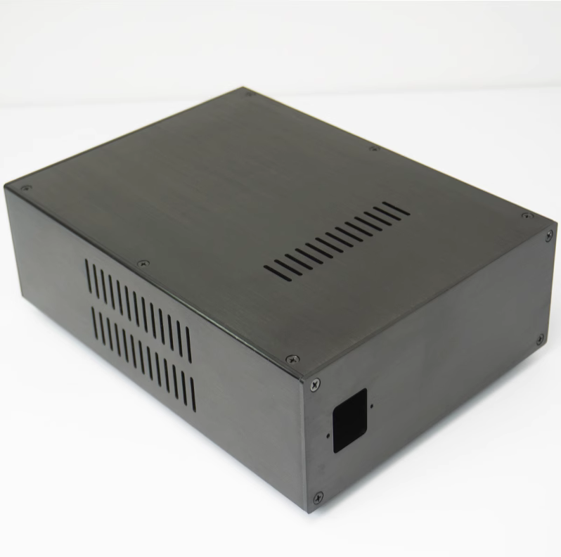 238 hifi DIY full aluminum preamp chassis tube amplifier box black computer case DIY psu house