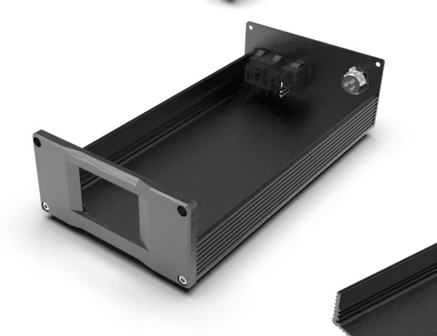 SPD-50 all aluminum chassis linear power supply DIY box PSU case 111*53*211mm