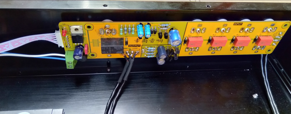 6N11 6922 HIFI stereo tube preamplifier With four-way input selection