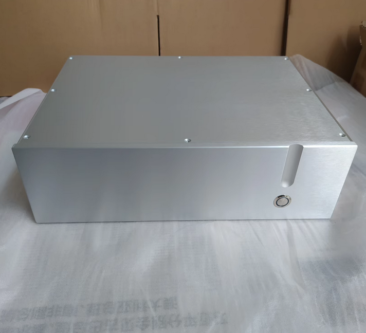 Fashion persona Silver Multi purpose all aluminum amplifier chassis power supply DIY Enclosure blank panels W430*D308*H130mm