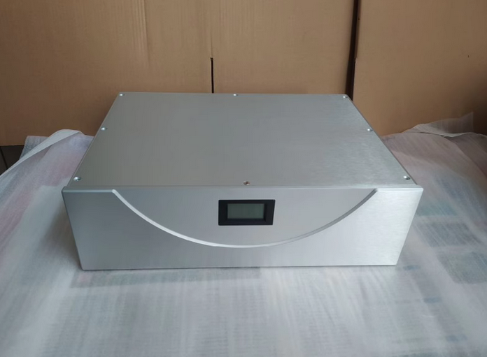All aluminum isolation power supply install chassis US standard socket Enclosure with meter display