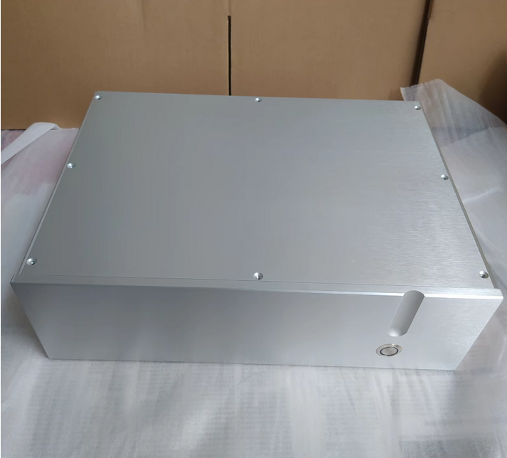 Fashion persona Silver Multi purpose all aluminum amplifier chassis power supply DIY Enclosure blank panels W430*D308*H130mm