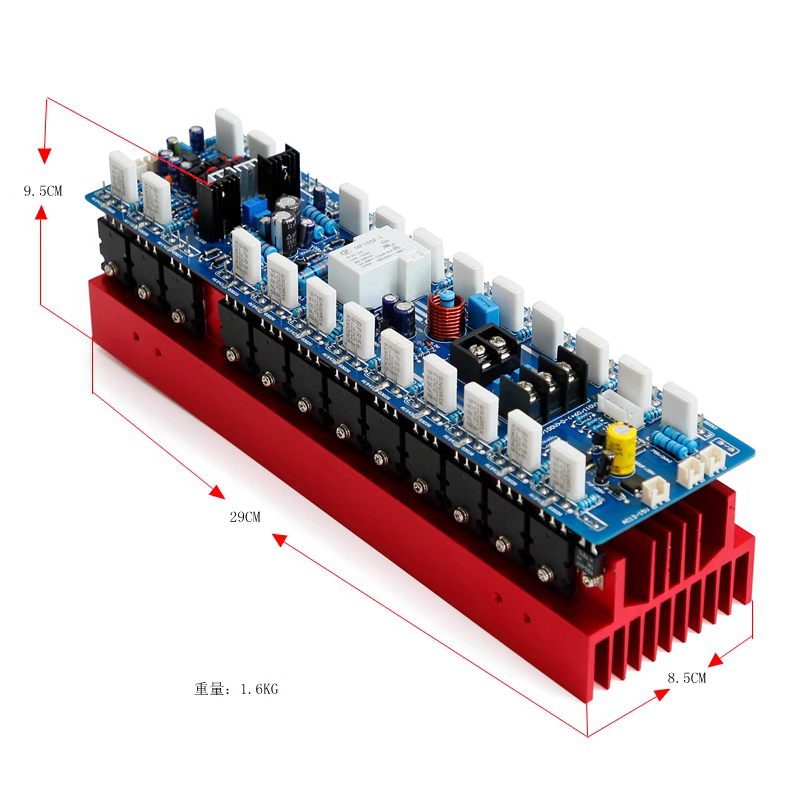 AB15 1500W Professional Mono Power Amplifier Board with 24 Toshiba transistors 5200 1943