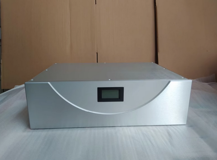 All aluminum isolation power supply install chassis US standard socket Enclosure with meter display
