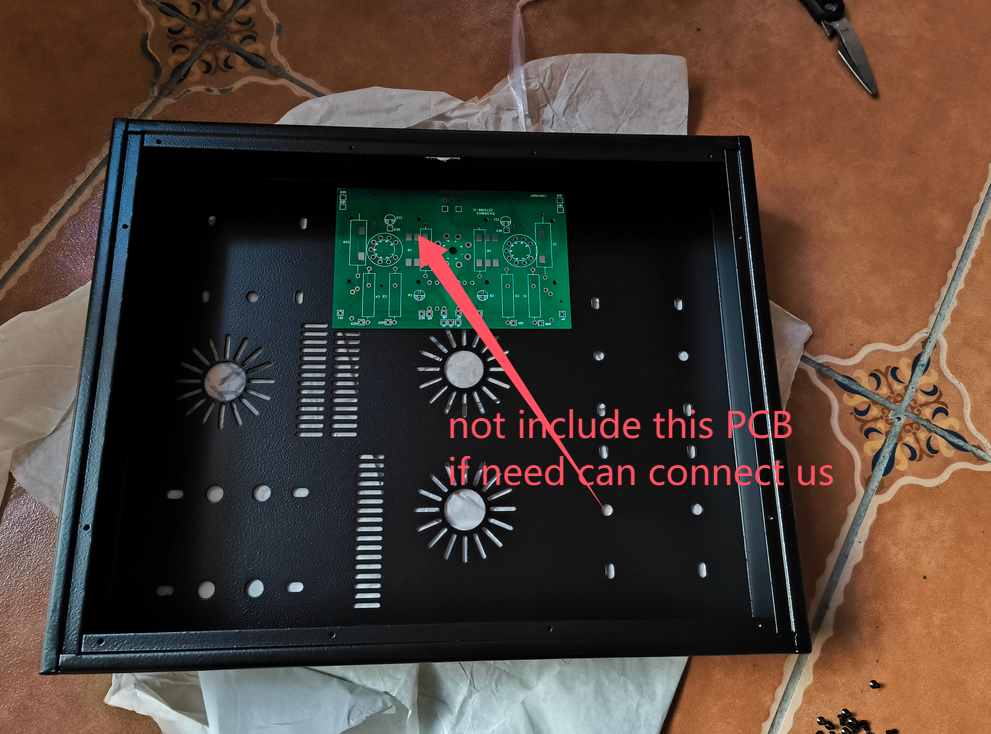 AN-kit1 300b Single ended tube amplifier Chassis Case home power amp steel panels shield DIY install housing box