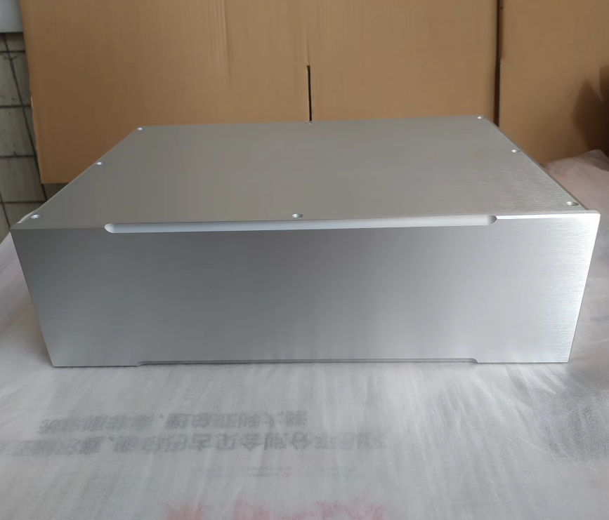 silver 4313 All aluminum HIFI DIY amplifie chassis power supply case DAC box