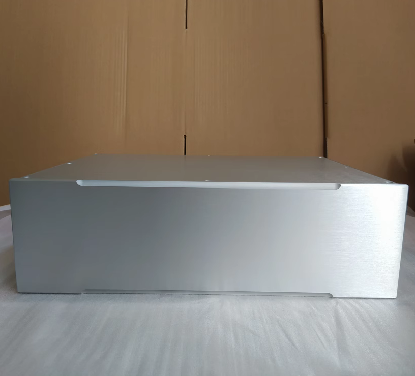 silver 4313 All aluminum HIFI DIY amplifie chassis power supply case DAC box