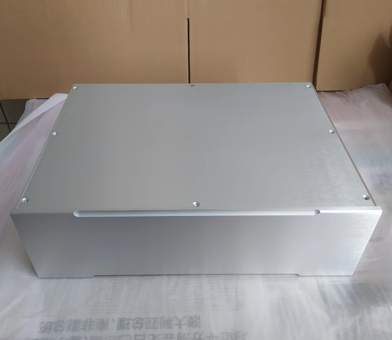 silver 4313 All aluminum HIFI DIY amplifie chassis power supply case DAC box