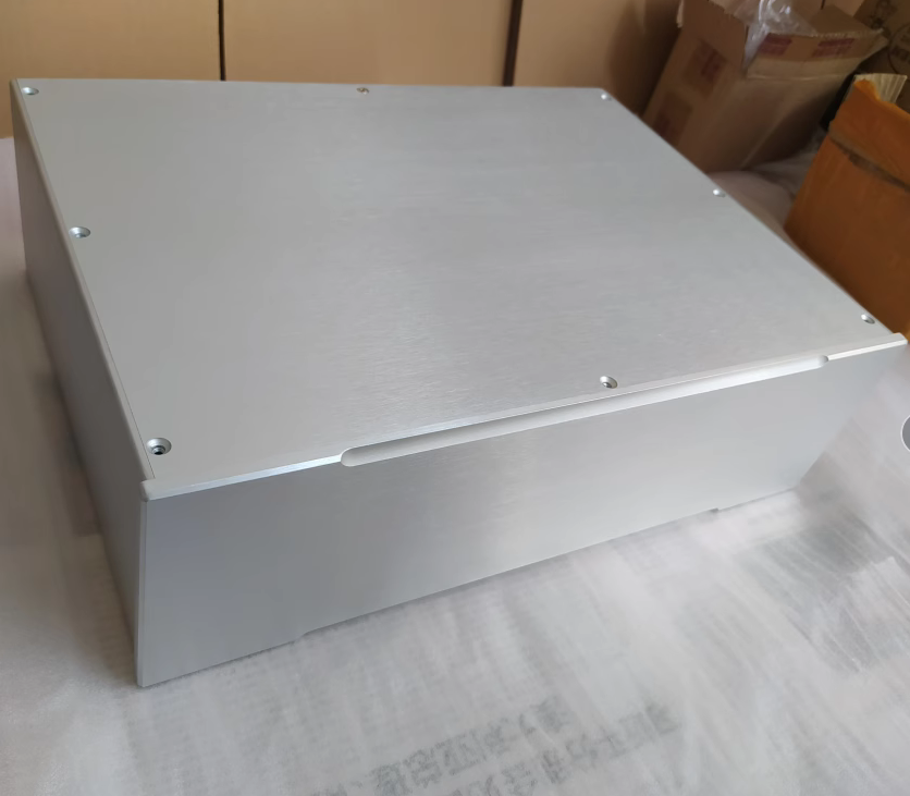 silver 4313 All aluminum HIFI DIY amplifie chassis power supply case DAC box