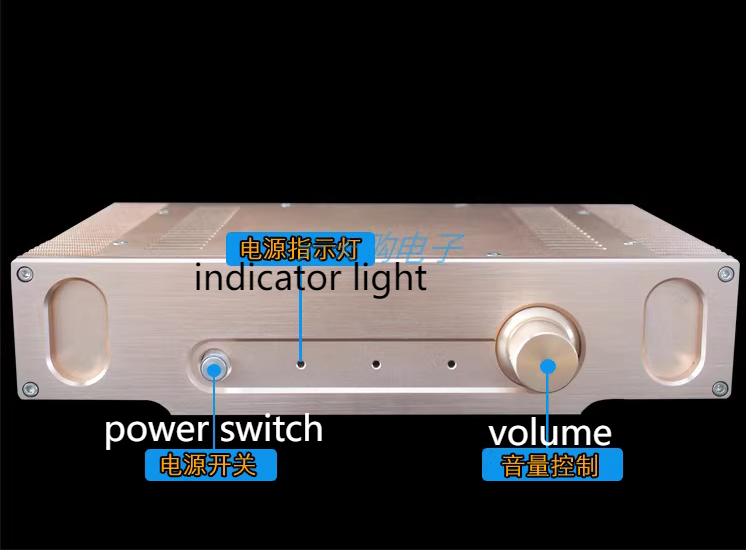 High End Musical Fidelity A1 20W*2 Pure Class A HIFI Power Amplifier With Volume Knob