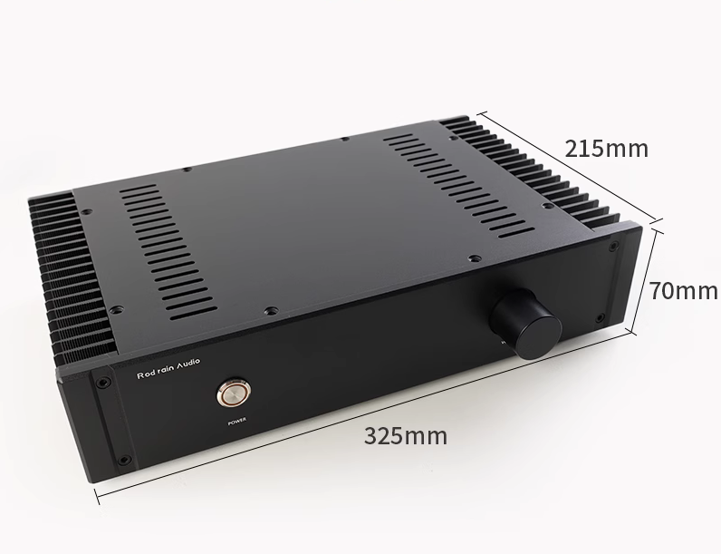 1969 full Aluminum Enclosure Power Amplifier Chassis HIFI DIY Class A AMP Box Dual Heatsink