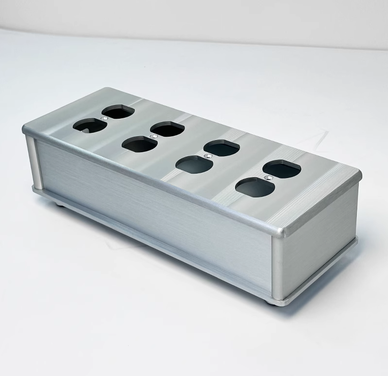 3206 Full aluminum HiFi US power case DIY box American standard power socket chassis