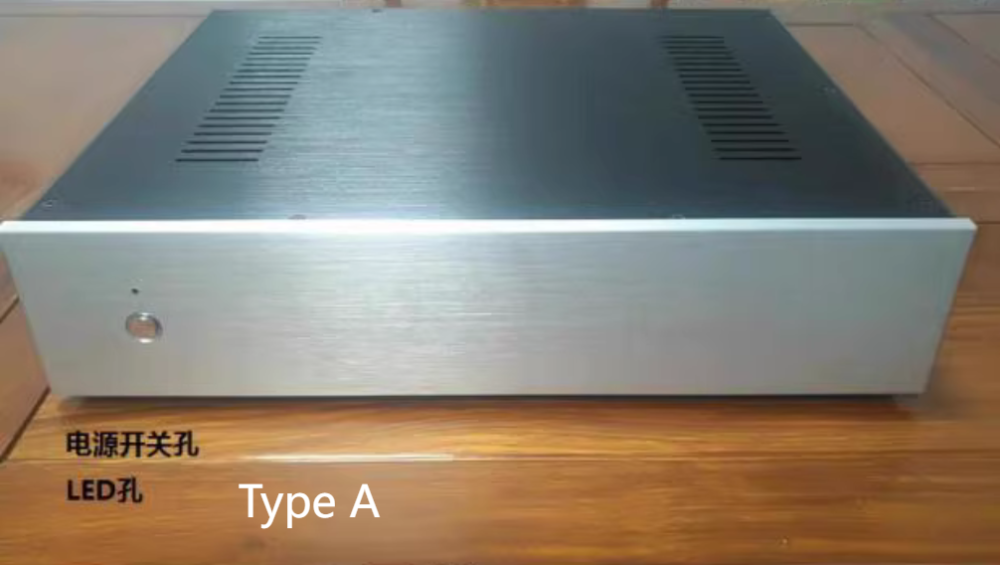 HIFI all aluminum amplifier chassis tube preamp case decoder Enclosure CNC power supply shell
