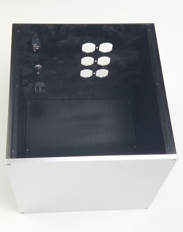 300*300 Large space Multi purpose full aluminum Power isolation transformer chassis hifi diy case