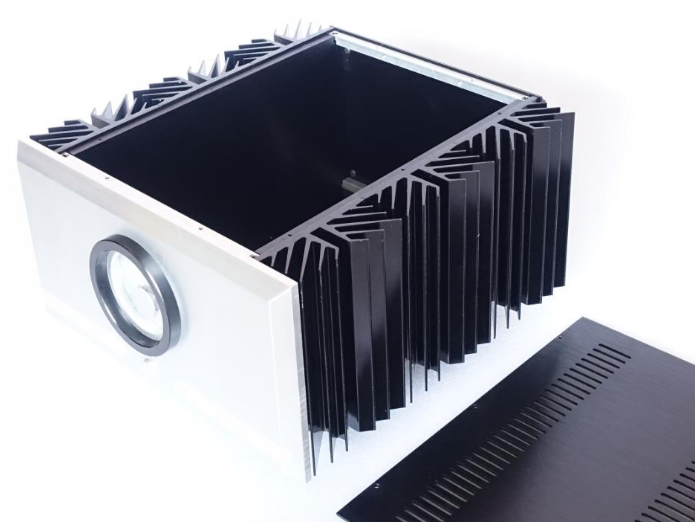 Full aluminum PASS XS150 class A power Amplifier Enclosure  HIFI DIY amp chassis with VU meter