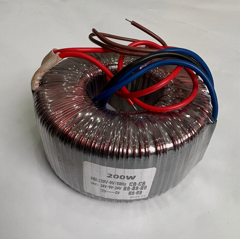 200W Pure Copper Toroidal Transformer Input: 0-230V Output: AC24V-0-24V 0-12V for Amplifier