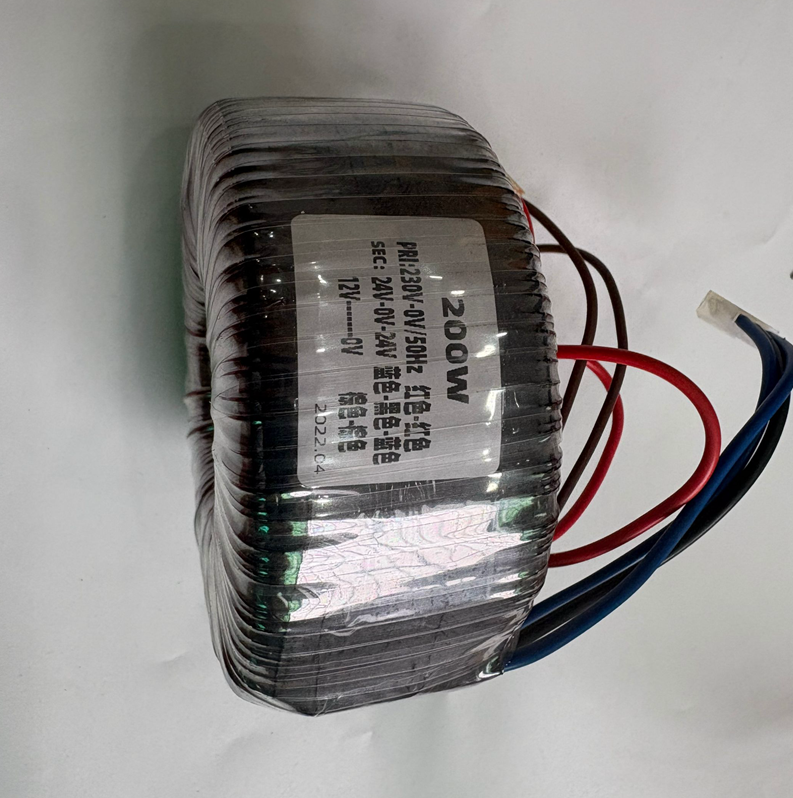 200W Pure Copper Toroidal Transformer Input: 0-230V Output: AC24V-0-24V 0-12V for Amplifier