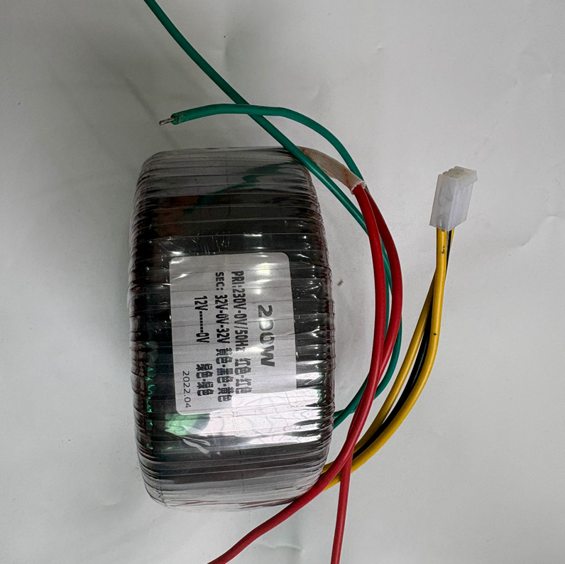 200W Pure Copper Toroidal Transformer Input: 0-230V Output: AC32V-0-32V 0-12V for Amplifier