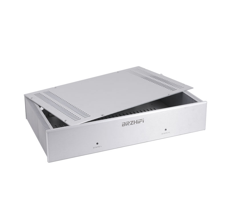 Silver 4708 full aluminum Audio Amplifier Chassis HiFi Class AB Power Amp Large Case DIY Box with heatsink