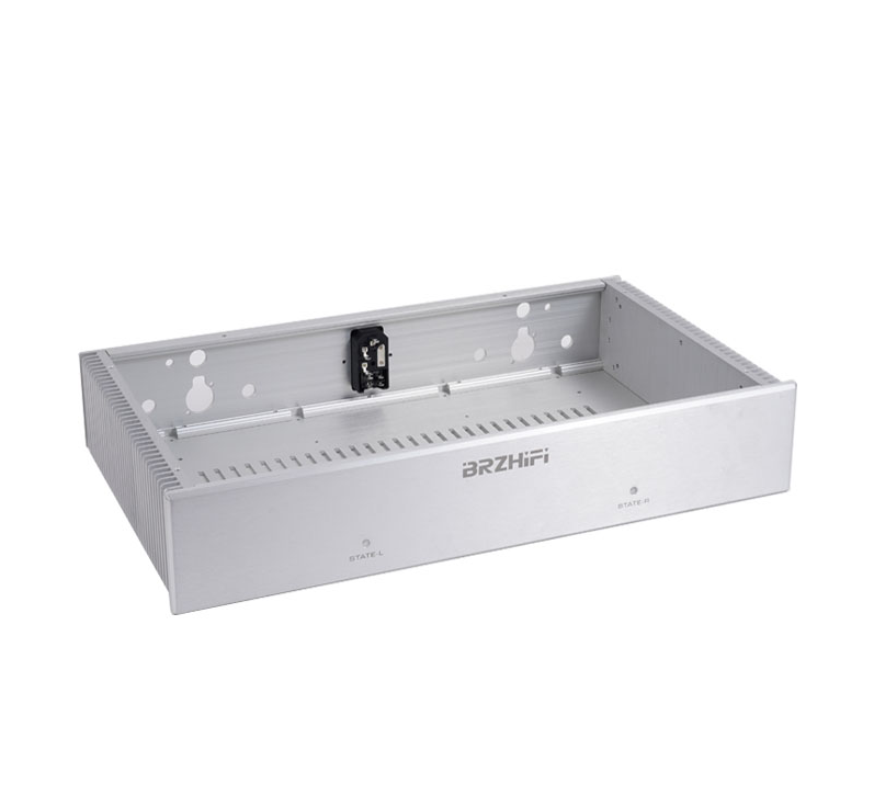 Silver 4708 full aluminum Audio Amplifier Chassis HiFi Class AB Power Amp Large Case DIY Box with heatsink