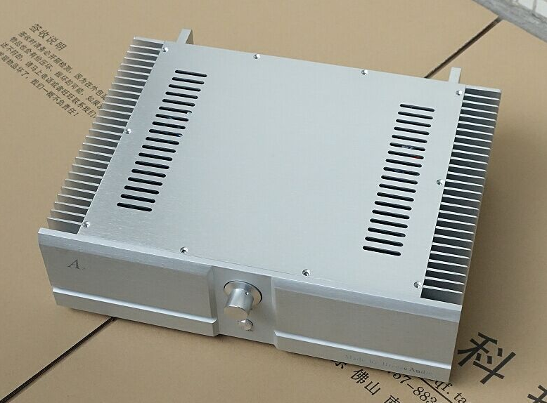 BZ4312A2 silver full aluminum Class A amplifier chassis DIY HiFi Audio Amp Case
