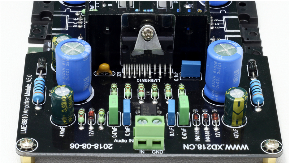 Assembeld Mono LME49810 + 2SA1943/2SC5200 Power Amplifier Board 300W