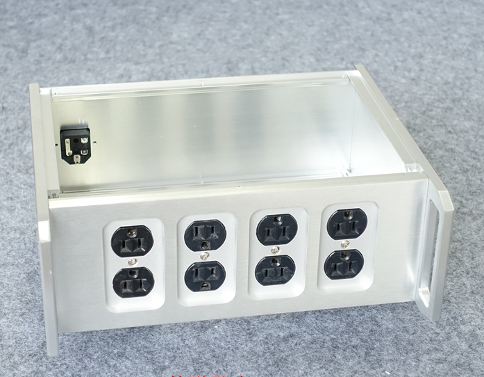 BZ3212 silver full aluminum American standard power box with handle PSU chassis