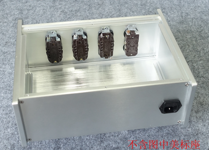 BZ3212 silver full aluminum American standard power box with handle PSU chassis