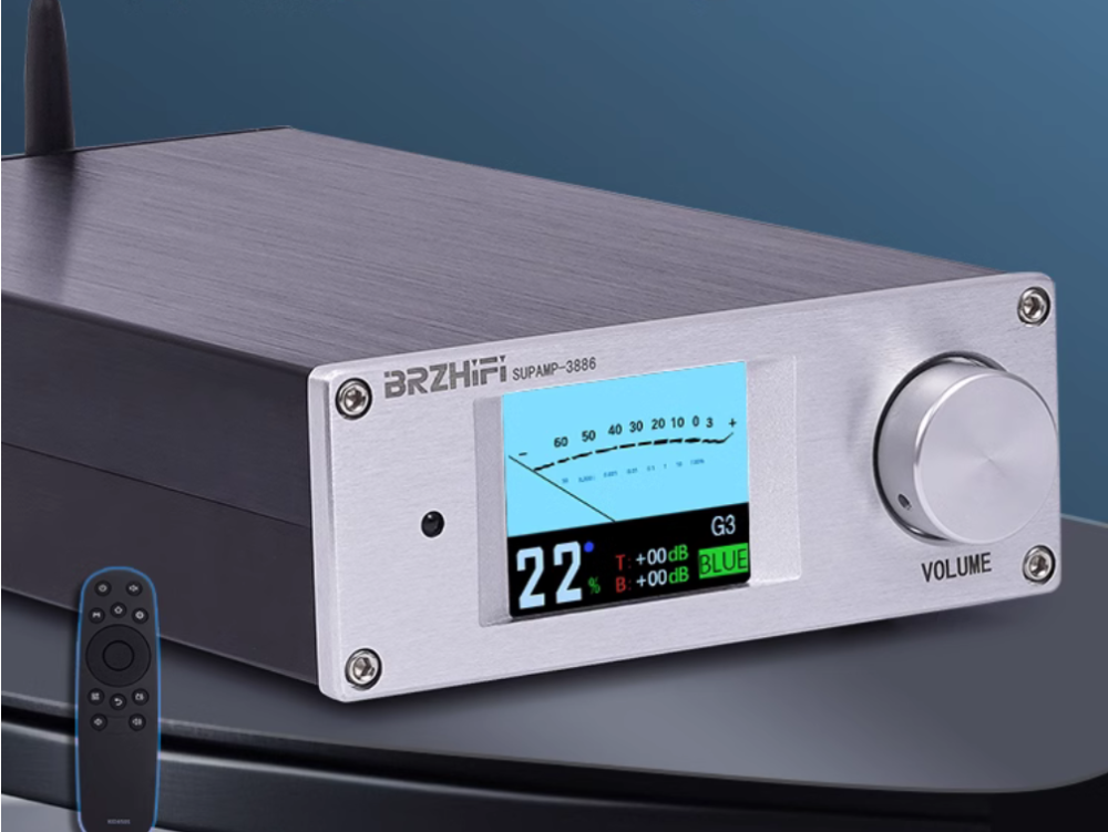 New design classic LM3886 stereo hifi high-power 68W+68W power amplifier with bluetooth 5.3