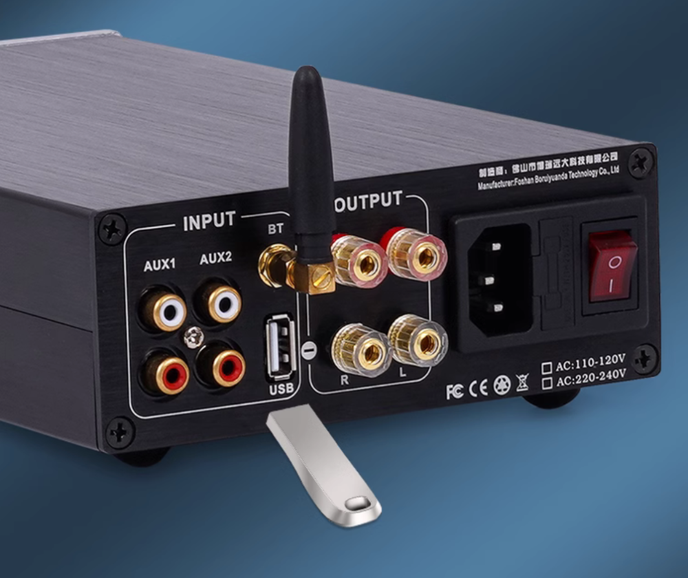 New design classic LM3886 stereo hifi high-power 68W+68W power amplifier with bluetooth 5.3