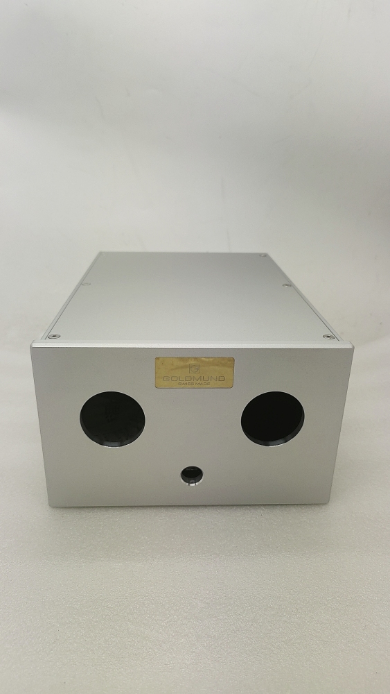 Dual VU meter Full Aluminum power amplifier Box Enclosure AMP Case DIY silver 216*136*308mm Jing Yi