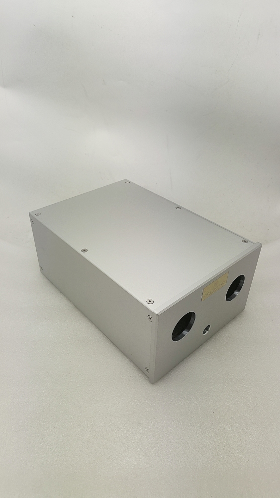 Dual VU meter Full Aluminum power amplifier Box Enclosure AMP Case DIY silver 216*136*308mm Jing Yi