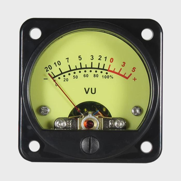 2PCS VU Meter Audio Level Indicator With Driver Board AC/DC 6-12V 45mm Panel VU Meter 500VU With LED Backlight Audio Level Amp