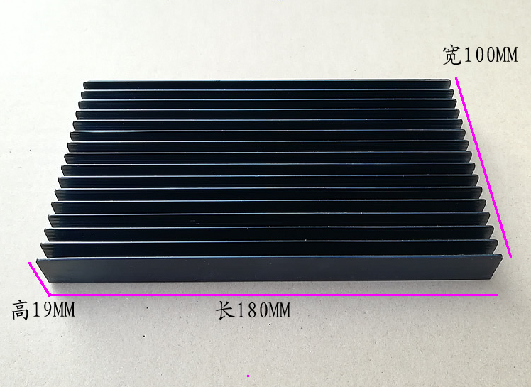 KX180*100*19MM Power amplifier aluminum multi-role high power chip electronic components heatsink conduction power radiator
