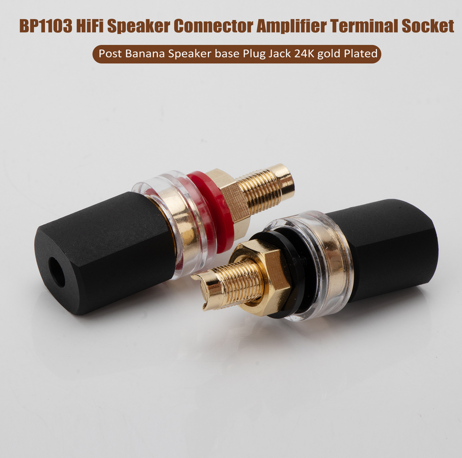 Prefair welding free plated terminal post IFI amplifier connector banana socket speaker cable connector
