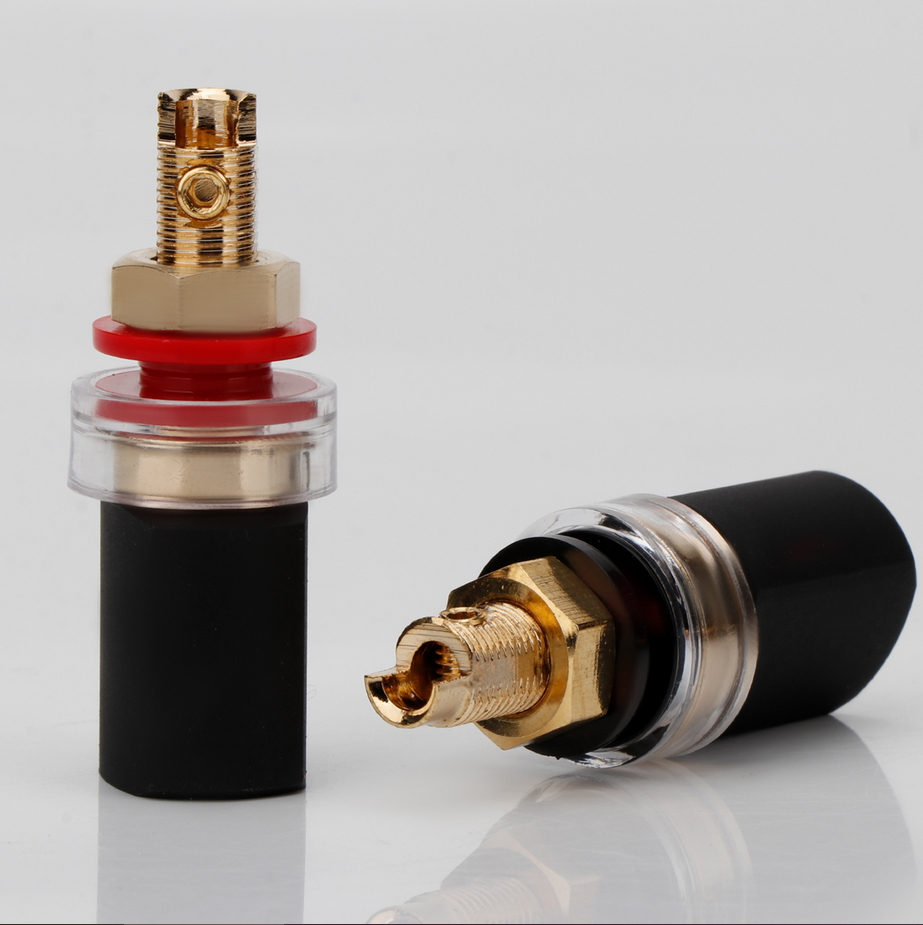 Prefair welding free plated terminal post IFI amplifier connector banana socket speaker cable connector