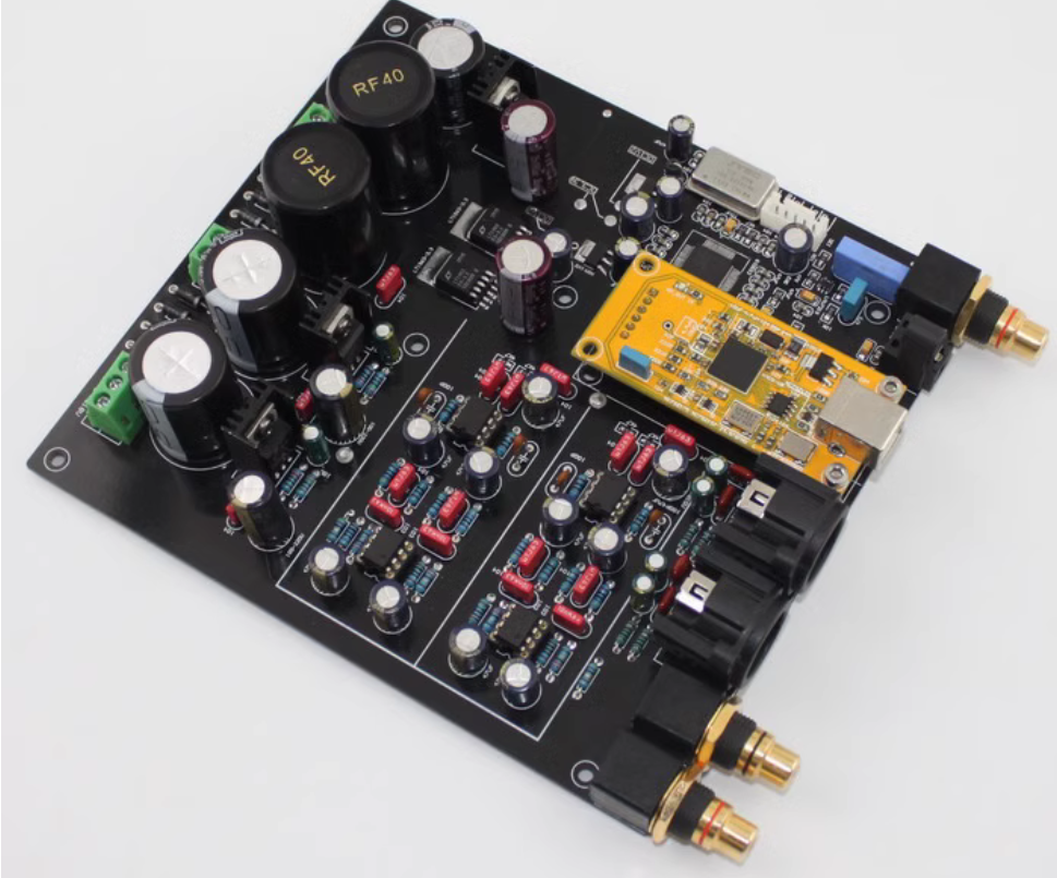 Remote control ES9018 LED  OLE Display Luxury DAC Decoder Board support Balanced RCA output 192K/32bit, I2S/DSD/SPDF input